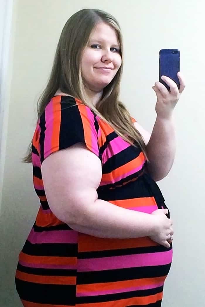 baby bump week 30 pregnant obese woman photo