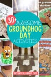 Groundhog Day is an obscure holiday, but kids love it! Here's tons of activities to celebrate Groundhog Day and help preschool children learn new skills. Included are Groundhog Day books, FREE printables (including a word search, coloring page, connect-the-dots, and shadow matching game), groundhog cookie, cupcake, and pancake recipes, crafts, art, math, science, and gross motor activities, and a video about groundhogs! Pin to your Groundhog Day board! #groundhogday #printable #brightcolormom
