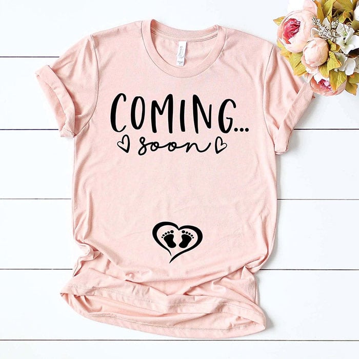 coming soon pregnancy announcement shirt