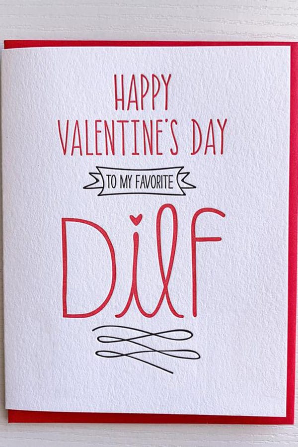 valentines day dilf card
