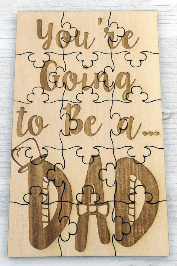 you're going to be a dad puzzle pregnancy reveal