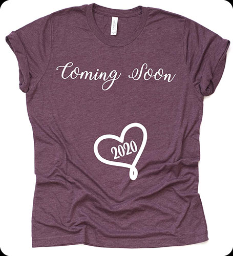 BOGO New Mom Shirt Pregnancy Reveal Shirt Pregnancy Announcement Shirt In Love with my bump Valentines Pregnancy Announcement