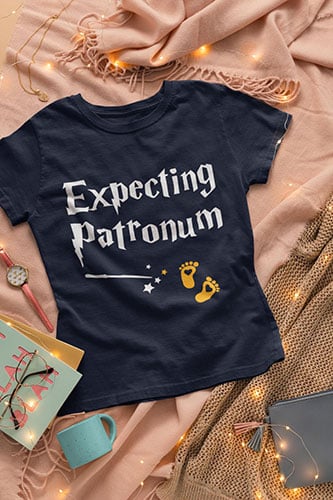 expecting patronum Harry Potter pregnancy announcement shirt