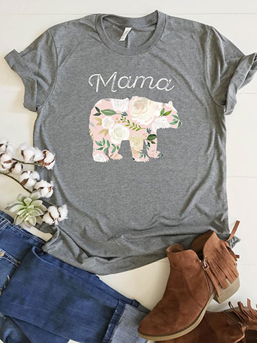 mama bear pregnancy announcement shirt