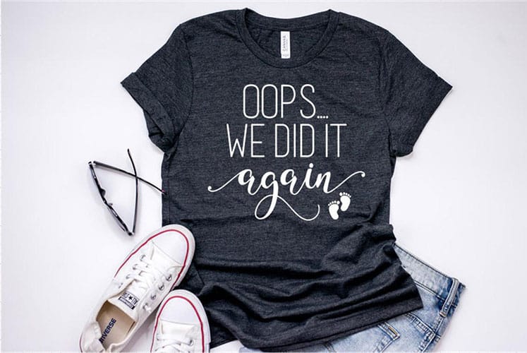 oops... we did it again pregnancy announcement shirt
