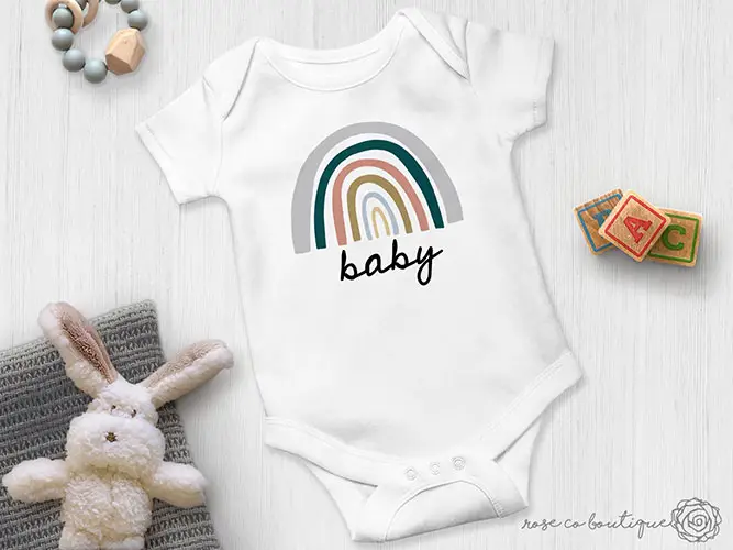 rainbow baby pregnancy announcement onesie