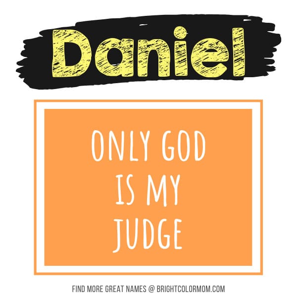 Daniel: only God is my judge