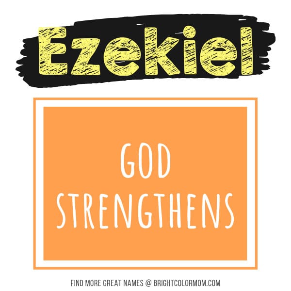 Ezekiel: God strengthens