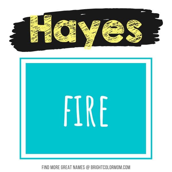 Hayes: fire