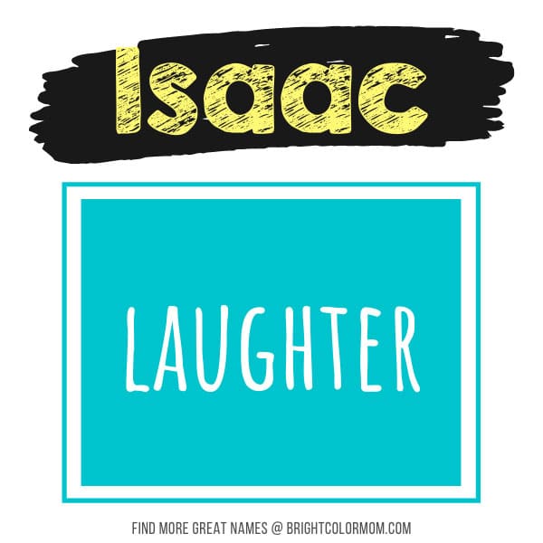 Isaac: laughter
