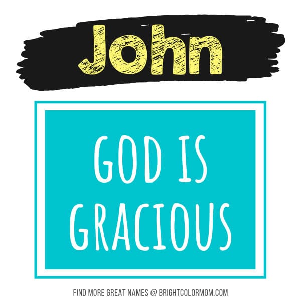 John: God is gracious