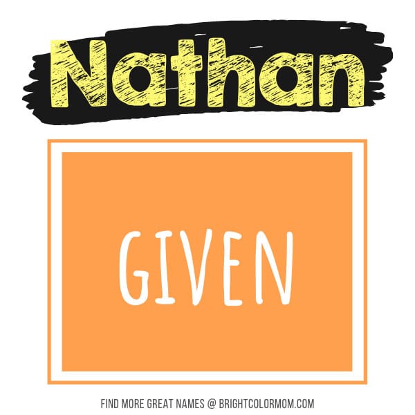 Nathan: given