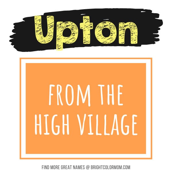 Upton: from the high village