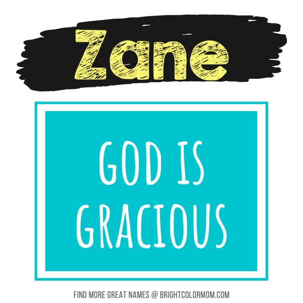 Zane: God is gracious