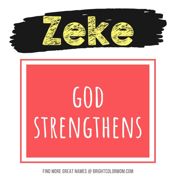 Zeke: God strengthens