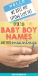 baby boy names and meanings