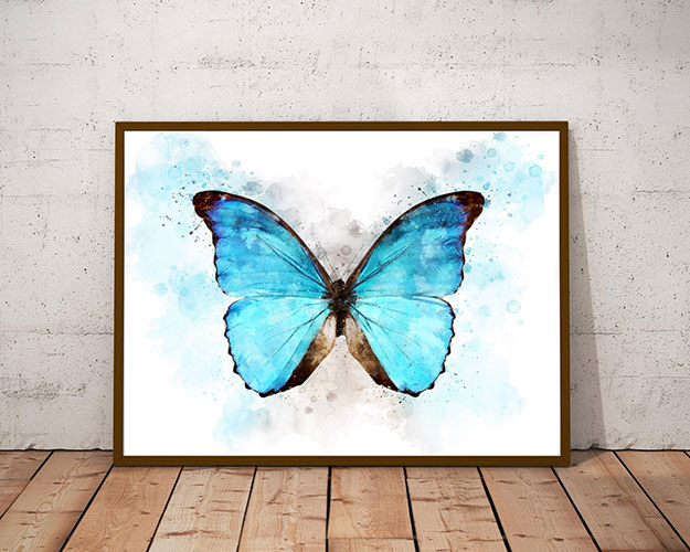 butterfly watercolor printable