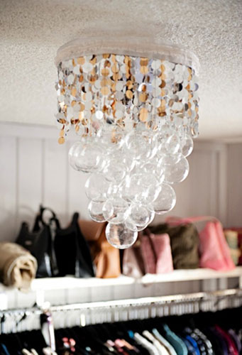 bubble chandelier for baby girl nursery