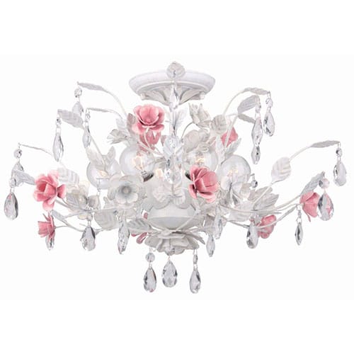 chandelier for baby girl nursery