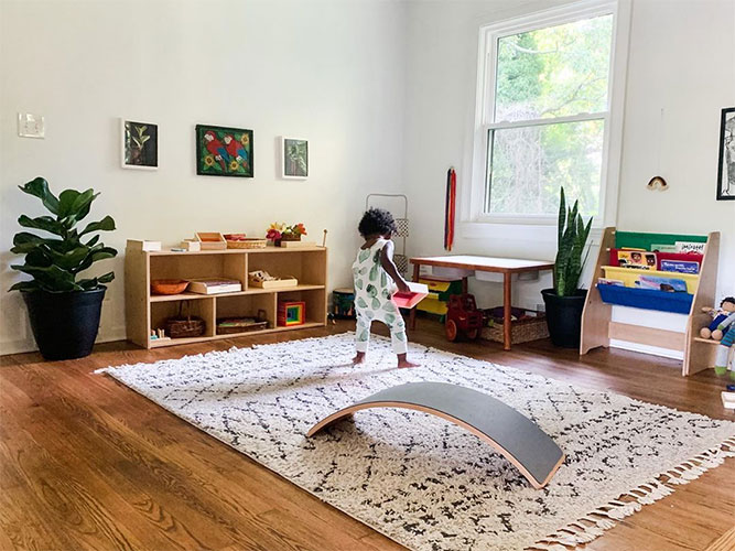 Montessori toddler room layout