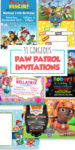 paw patrol invitations collage pin