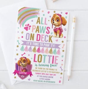 31 Pup-tastic Paw Patrol Invitations to DIY Free or Ship ASAP!