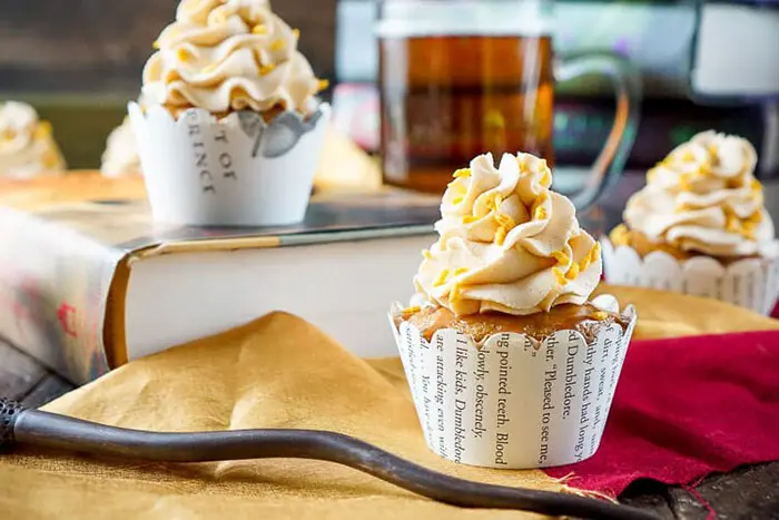 Harry Potter butterbeer cupcakes