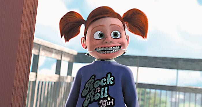 darla from finding nemo with braces