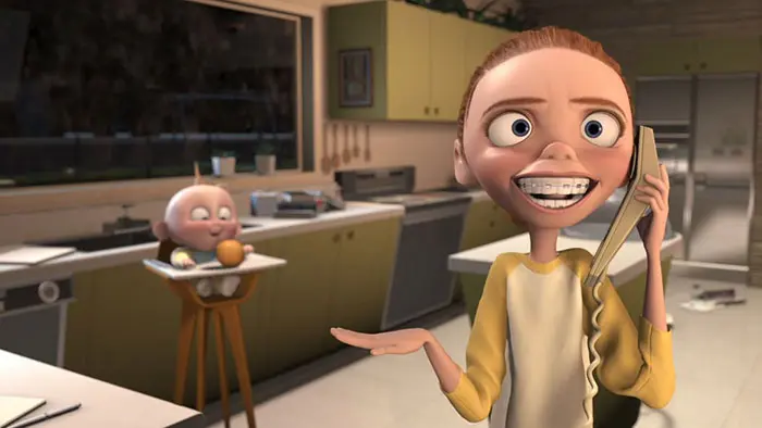 kari the babysitter from the incredibles with braces