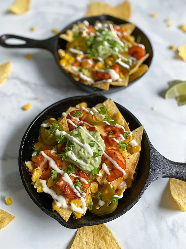 shrimp honey nachos