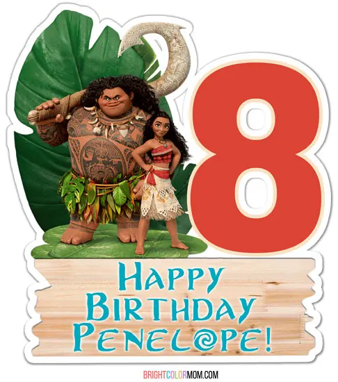 15 Simple Moana Cake Ideas With Tutorials Free Toppers