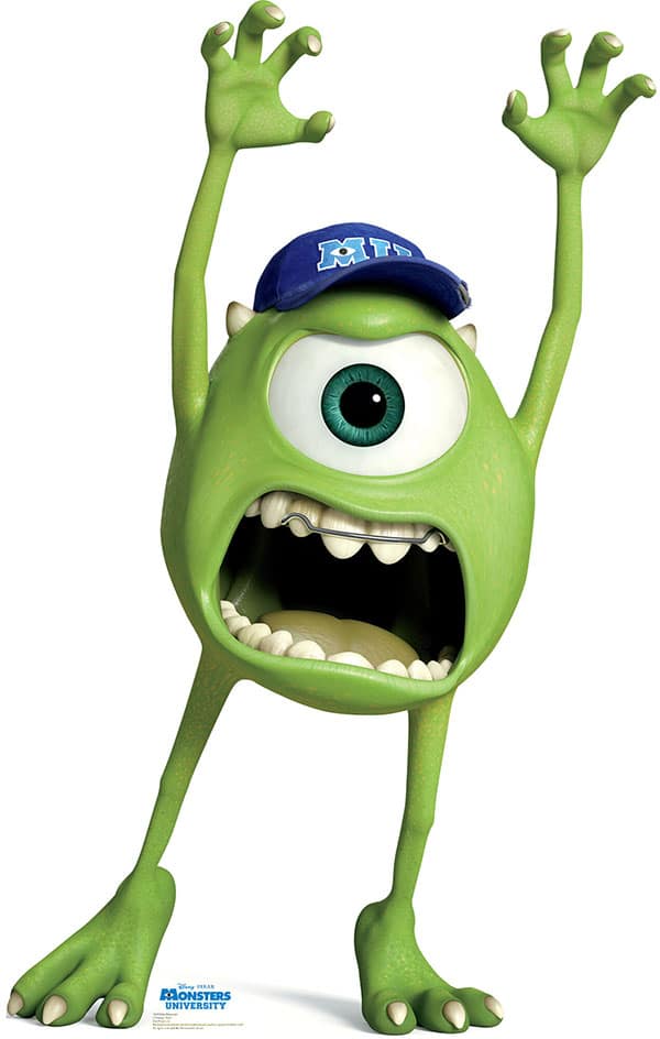 mike wazowski with braces retainer in monsters university