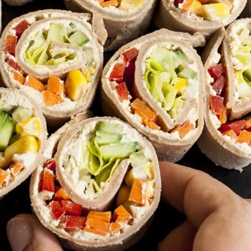 cream cheese veggie pinwheels