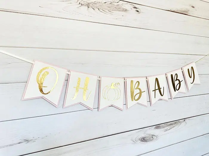 little pumpkin baby shower banner