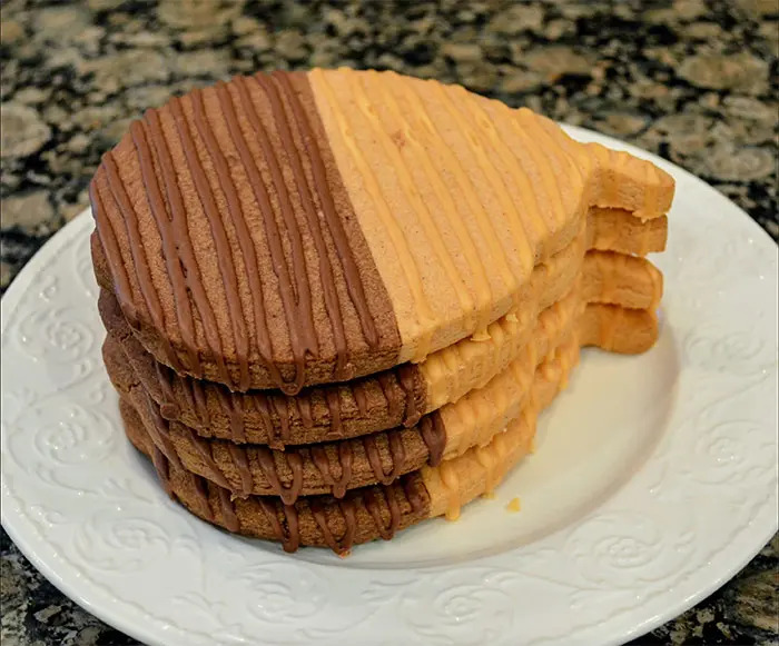 jumbo chocolate pumpkin spice cookies