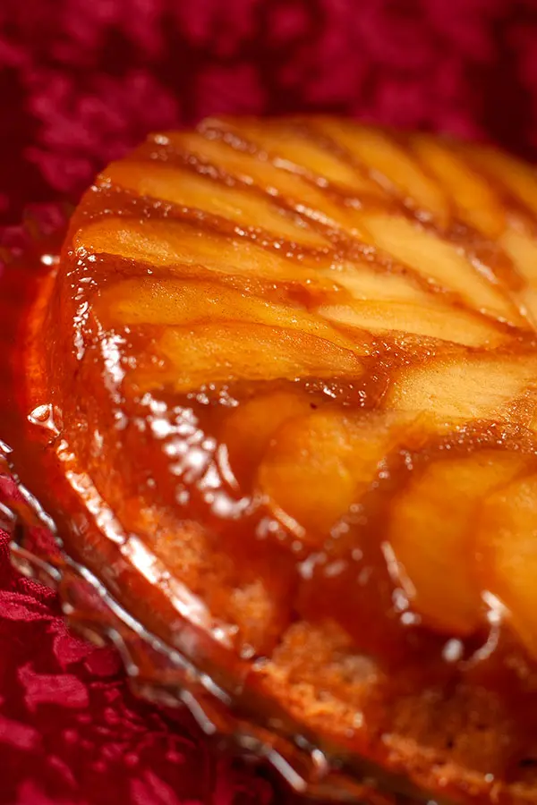 brandied apple upside down cake