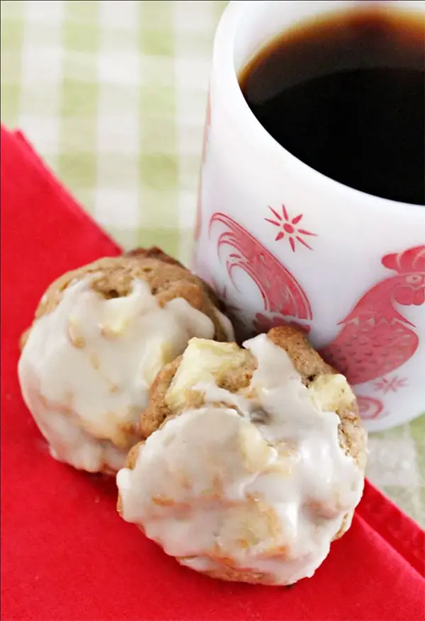 glazed apple cookies