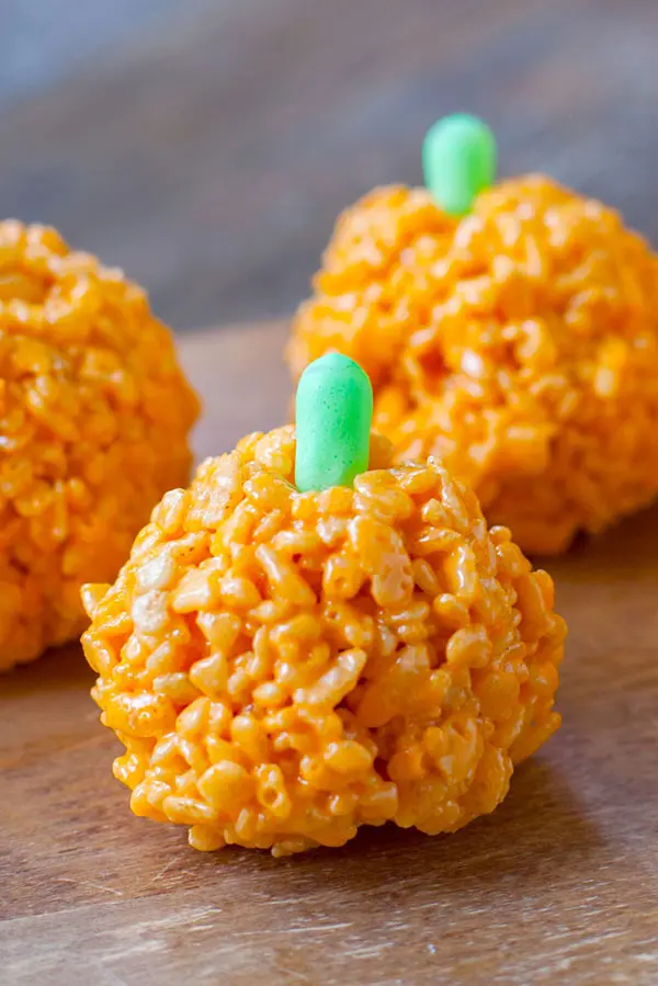 pumpkin rice krispie treats