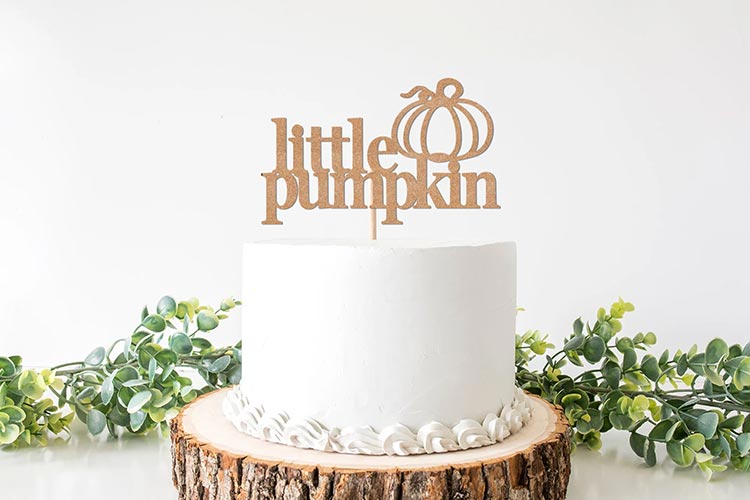 little pumpkin cake topper