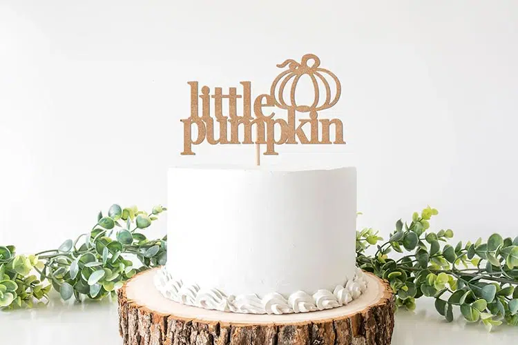 little pumpkin cake topper