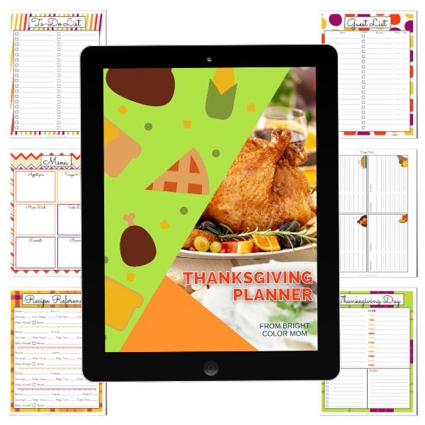 printable guide to planning Thanksgiving dinner