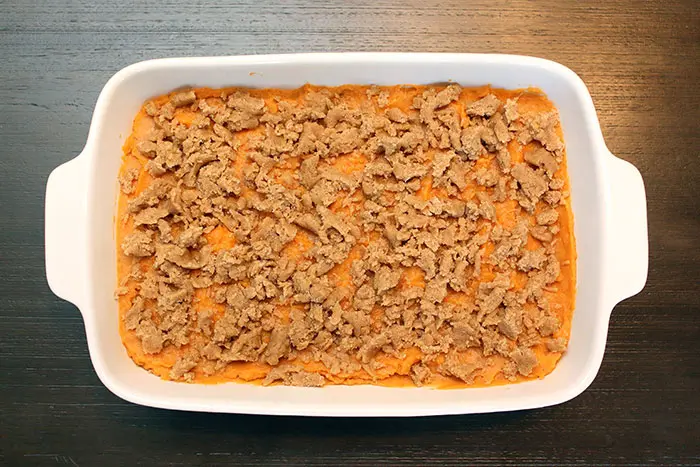 streusel-topped sweet potato casserole