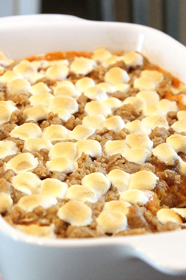 Sweet Potato Casserole Without Pecans, WITH Marshmallows