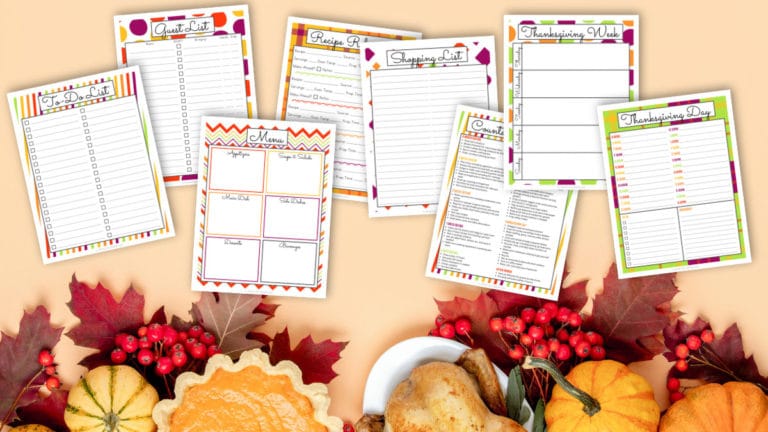 12-Page Thanksgiving Planner Printable (Free PDF Download)