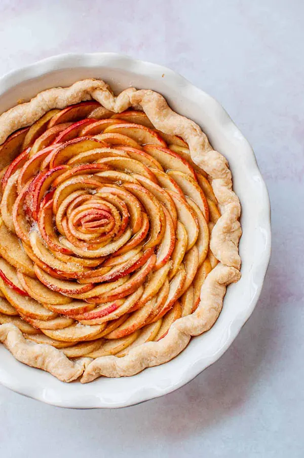 rose apple tart