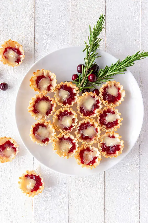 cranberry orange brie tarts