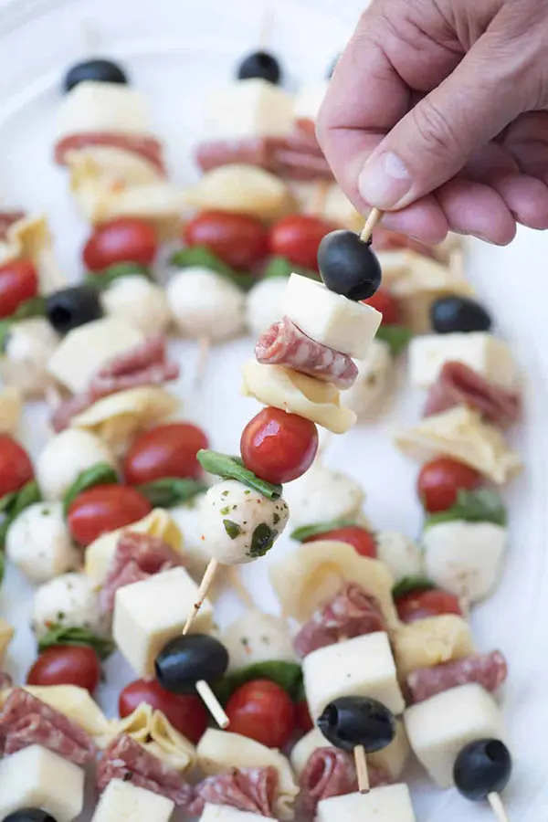 antipasto skewers for new years