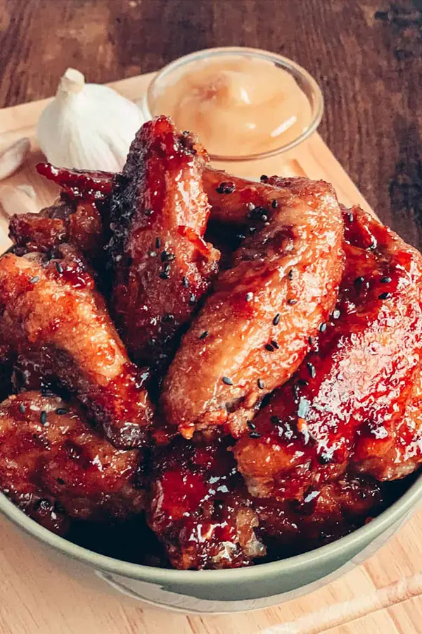 honey garlic chicken wings