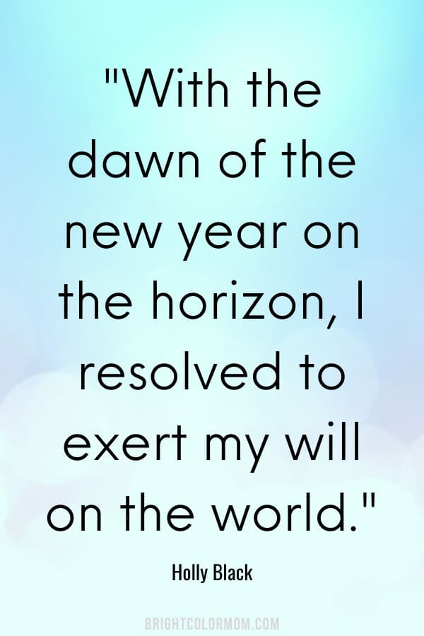 With the dawn of the new year on the horizon, I resolved to exert my will on the world.