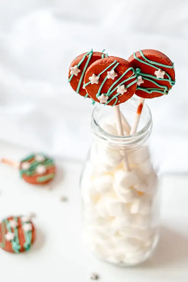 chocolate lollipops